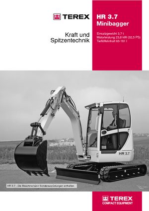Miniescavatori Terex-Schaeff HR 3.7