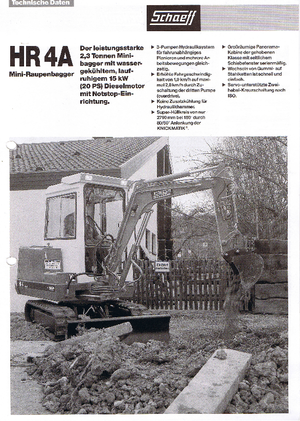 Miniescavatori Terex-Schaeff HR 4 A