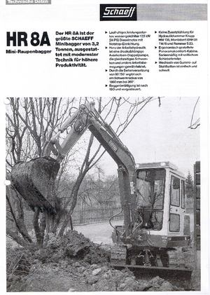 Miniescavatori Terex-Schaeff HR 8 A