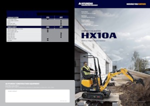 Miniescavatori Hyundai HX10A