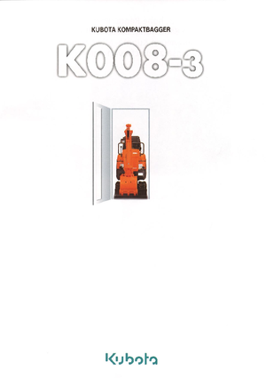 Miniescavatori Kubota K008-3G