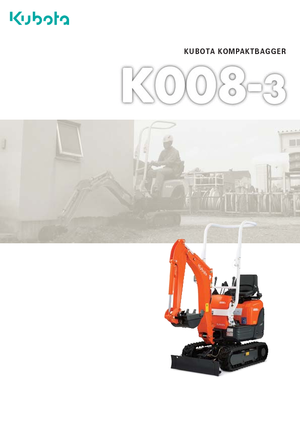 Miniescavatori Kubota K008-3G
