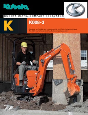 Miniescavatori Kubota K008-3