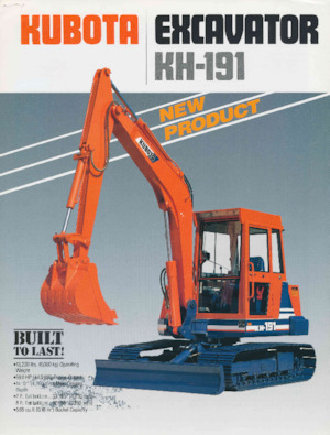 Miniescavatori Kubota KH191
