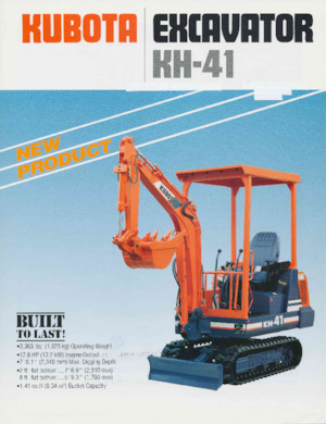 Miniescavatori Kubota KH41