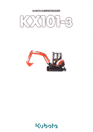 Miniescavatori Kubota KX101-3α GL