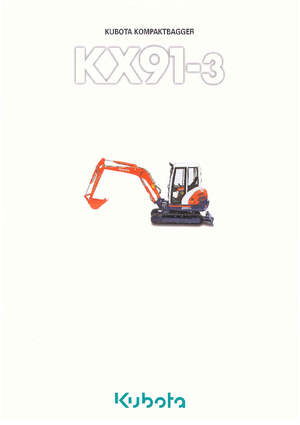 Miniescavatori Kubota KX91-3α GL