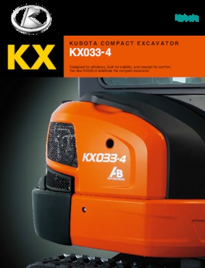 Miniescavatori Kubota KX033-4
