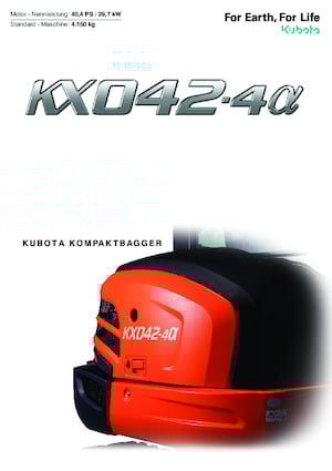Miniescavatori Kubota KX042-4a