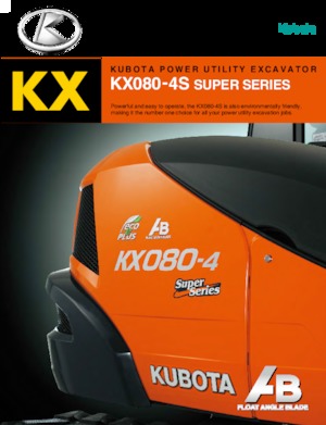 Escavatori cingolati Kubota KX080-4S