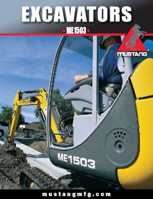Miniescavatori Mustang ME1503