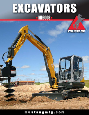 Miniescavatori Mustang ME6003