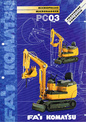 Miniescavatori Komatsu PC03-2
