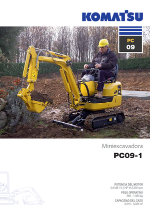 Miniescavatori Komatsu PC09-1 STD
