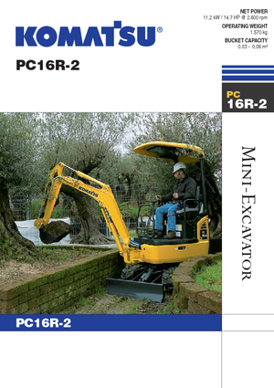 Miniescavatori Komatsu PC16R-2