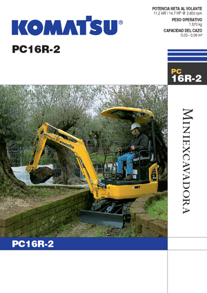 Miniescavatori Komatsu PC16R-2