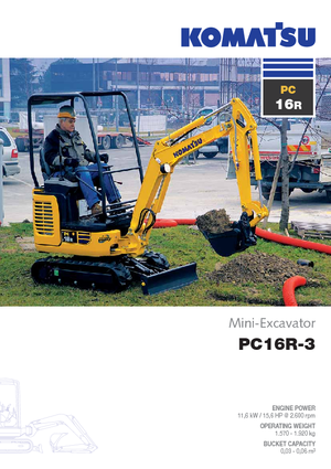 Miniescavatori Komatsu PC16R-3