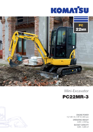 Miniescavatori Komatsu PC22MR-3