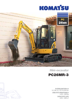 Miniescavatori Komatsu PC26MR-3