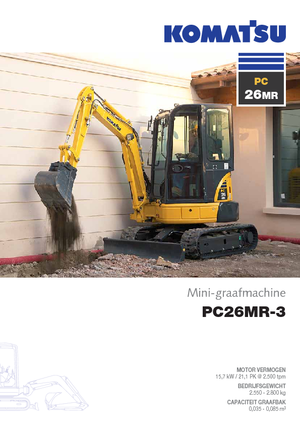 Miniescavatori Komatsu PC26MR-3
