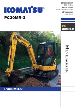 Miniescavatori Komatsu PC30MR-2