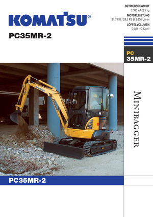 Miniescavatori Komatsu PC35MR-2