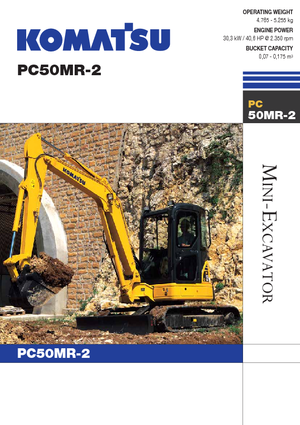 Miniescavatori Komatsu PC50MR-2