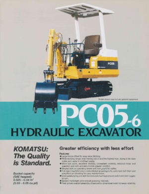 Miniescavatori Komatsu PC05-6