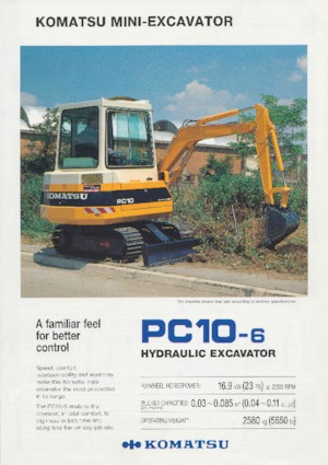 Miniescavatori Komatsu PC10-6