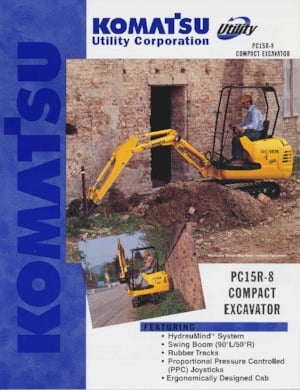 Miniescavatori Komatsu PC15R8