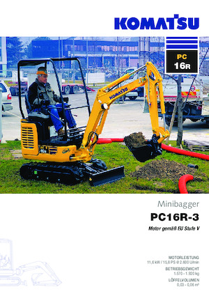 Miniescavatori Komatsu PC16R-3HS