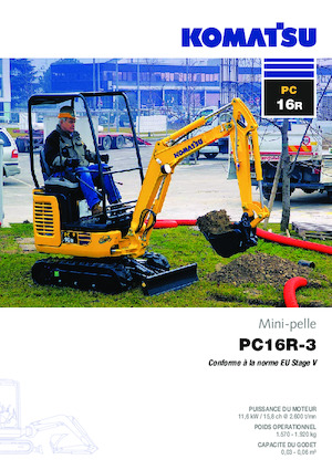 Miniescavatori Komatsu PC16R-3HS