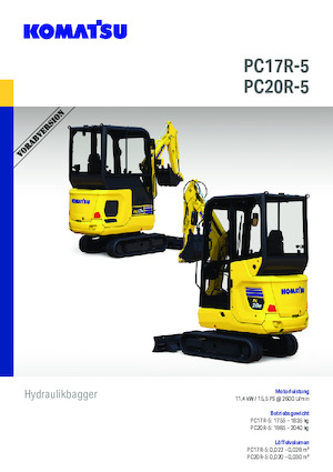 Miniescavatori Komatsu PC17R-5