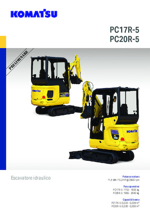 Miniescavatori Komatsu PC17R-5