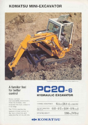 Miniescavatori Komatsu PC20-6