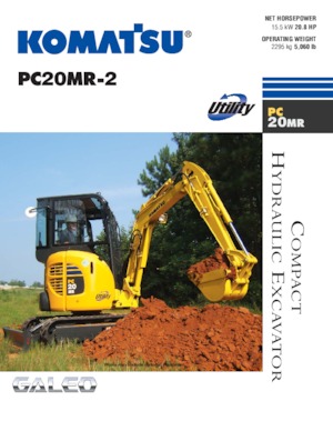 Miniescavatori Komatsu PC20MR-2