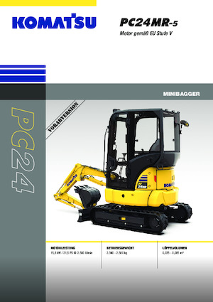 Miniescavatori Komatsu PC24MR-5