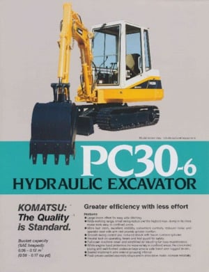 Miniescavatori Komatsu PC30-6