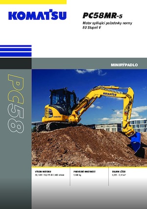 Miniescavatori Komatsu PC58MR-5E0