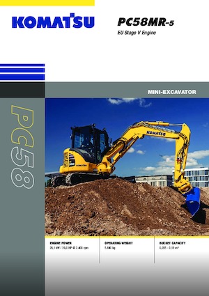 Miniescavatori Komatsu PC58MR-5E0