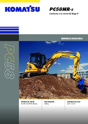 Miniescavatori Komatsu PC58MR-5E0