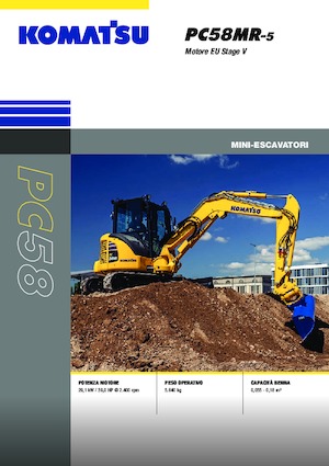 Miniescavatori Komatsu PC58MR-5E0
