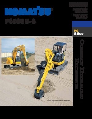 Miniescavatori Komatsu PC58UU-3