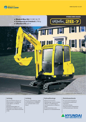 Miniescavatori Hyundai R 28-7