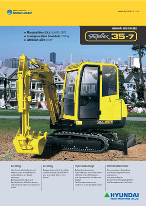 Miniescavatori Hyundai R 35-7