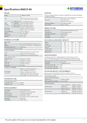 Miniescavatori Hyundai R60CR-9A