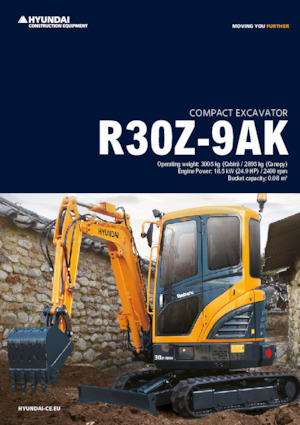 Miniescavatori Hyundai R30Z-9AK