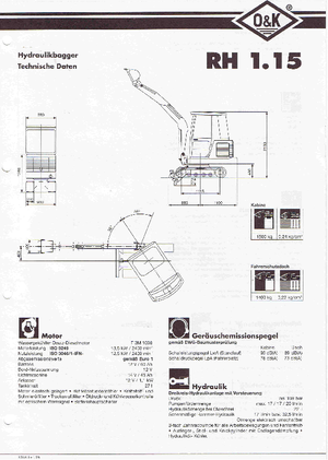 Miniescavatori O&K RH 1.15