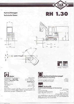 Miniescavatori O&K RH 1.30