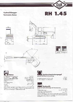 Miniescavatori O&K RH 1.45
